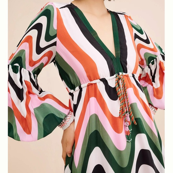 FARM Rio Wave Gradient Maxi Dress Size S - Picture 3 of 11